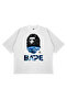 Unisex Oversize a Bathing Ape Earth Printed Boxy Fit Thick Fabric (240Gsm) T-Shirt