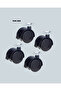 Nhr-Hlss Lockable 4 cm Wheel Feet Set of 4 (122142) Floor Protector - 4