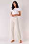 Women's Casual Trousers Knitted Fabric Elastic Waist Textured