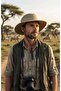 Unisex Beige Safari Hat with Wide Brim Foldable Outdoor Camping Hat - 3