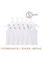 H&C 5-Pack Boys' 100% Cotton Thick Strap Undershirts White Soft Textured (1-14 Years)