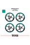 Bajaj Ns200 Wheel Rim Strip – Half Rim Cover & Ns200 Lettering Sticker Set - 2