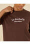 Women Brown Embroidered T-Shirt - 4