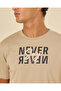 Men Beige Printed Basic Graphic T-Shirt - 4