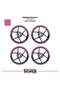 Bajaj Dominar 250 Wheel Rim Strip – Half Rim Cover & D250 Lettering Sticker Set - 2