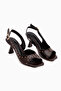 Suny Brown Heeled Women's Sandals - 3