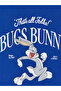 Xside Blue Printed 100% Cotton Women's T-Shirt - 7