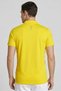 x One8 Men Sportswear Fit Brand Logo Training Polo Shirt, Yellow - 4