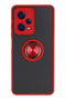 Matxzngz Redmi Note 12 Pro 5g Case Montreal Silicone Cover with Ring (73241) - Red