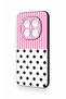 Redmi Note 15 Pro 5g Compatible Pink Striped Polka Dot Patterned Silicone Case - 4