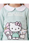 Girls Green Hello Kitty Peter Pan Collar Sweatshirt - 3