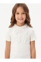 Girl's Collar Ribbon Transition School T-Shirt - 4