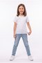 Girl's Chest Ribbon Tulle Detailed School T-Shirt