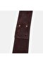 Women's Bitter Brown Ethnic Buckle Stone Suede Belt - 4