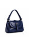 Women's Mini Hand and Shoulder Bag – Faux Leather, with Buckle, Lined, Crossbody Strap - 3