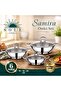 Sole Sami̇ra Omelette Set Pan with Glass Lid (3 Pieces 16 Cm, 18 Cm, 20 cm)