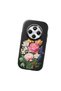 Redmi 14C Compatible Case Camera Protector Black Silicone Couple Phone Case with Floral Pattern - 3