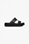 Getaway Platform H-Strap Black Slippers 209409-001