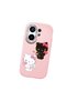 Vivo X200 Fe Compatible Case Camera Protector Pink Silicone Couple Phone Case Kitty Pattern - 3