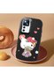 Mi 12t Compatible Case Camera Protector Black Silicone Couple Phone Case Kitty Pattern - 2