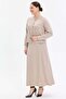 Solaris Fabric Button Detailed Women's Skirt Suit - 4