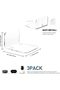 3 Pcs Acrylic Small Wall Shelf, Surveillance Bracket with Adhesive, Mini Floating Wall Shelves for S - 2