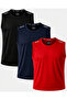3-Pack Quick Dry Breathable Athletic Technical Athlete Zero Sleeve T-Shirt