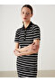 Original Polo Collar Striped Dress - 2