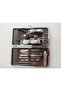 Guangzhou 12-Piece Travel Manicure Pedicure Set with Special Opening/Closing Locking Device and Bag – Hand and Foot Care Kit |   Nail Clippers, Tweezers, File, Pliers, and Acne Needle Model A4 - 3
