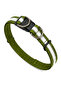 Reflective Dog Collar with Clip Adjustable for Large Breeds Khaki (S-L) - 2