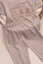 Teddy Bear Embroidered Boys' Set 100% Cotton 2-Piece Short Sleeve T-Shirt and Pants Summer Set - 3