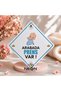Caution: Baby in Car / Forex - Dekota Warning Sign 15X15 cm 4.5 mm - 2