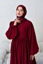 Side Tie Muslin Hijab Dress - 3