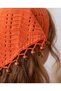 Decorated Knitwear Bandana with End Detail - 4