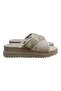 Tarhan Bead Embroidered Tassel Detailed Slippers Cream - 3