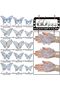 60 Pcs 3D Sequined Silver Butterfly Wall Decor, 5 Styles 3 Sizes,Butterfly Cake Birthday Party Baby Shower Decorations Iridescent,Metallic Room Mural Wall Stickers (Sequined Silver) - 5