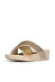 Women's Lulu Crystal-Mix Metallic Cross Slides - 2