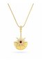 316L Steel Gold Color Zircon Stone Star Model Women's Necklace