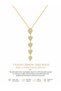 Gold Color 5 Heart Zircon Stone Dangle Necklace for Women