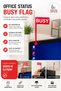 Busy Flag Monitor Status Indicator |   Office Focus and Work Alert Device |   3D Printing - 2