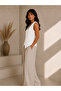 Women's V-Neck Buttoned Vest - White - 2
