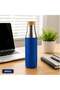 Sustainable Stainless Steel Water Bottle with Bamboo Lid and Silicone Sleeve – Eco-Friendly Reusable Insulated Sports Bottle for Travel, Gym, Office & Outdoor Use - 4