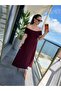Women's madonna collar midi modal dress - 3