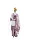 White Maslin Printed Mirror Work Palazzo Set with Dupatta - FFT7460 | White-Size:XL-42-Inches - 5