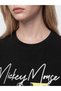 Vizyon New Season Black Printed 100% Cotton Women's T-Shirt - 3