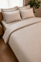100% Cotton Satin Double Duvet Cover Set (Duvet Cover, Fitted Sheet, 2 Pillowcases, 2 Throw Pillow Covers) - 6