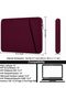 Laptop Sleeve Case 14 inch, Durable Carrying Bag Shockproof Protective Case Cover, Handbags Briefcase Laptop Bag Compatible with 14" MacBook Air/Pro HP Asus Lenovo Notebook Computer, Wine Red - 4