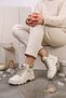 Maren Imported Special Series Women's Sport Boots with Rubber Laces in Beige