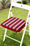 Wide Striped Patterned Fringed Zippered Chair Cushion - Patchwork Retro Tassel Cushion