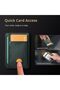 محفظة رجالية نحيفة مزودة بتقنية حجب RFID، محفظة جلدية صغيرة للرجال مع جيب للنقود